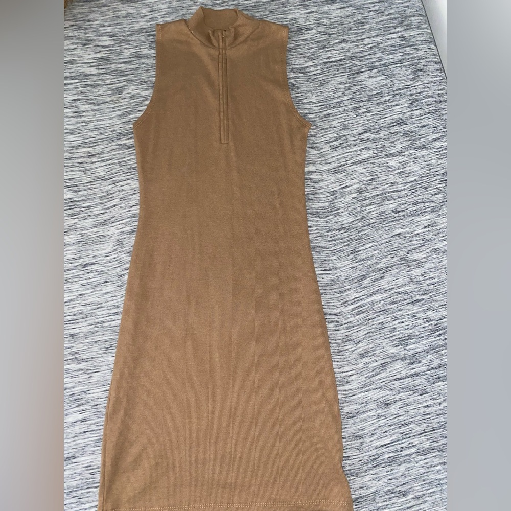 Tan casual dress